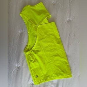 Lululemon Cropped Sculpt Tank in Highlight Yellow Size 8